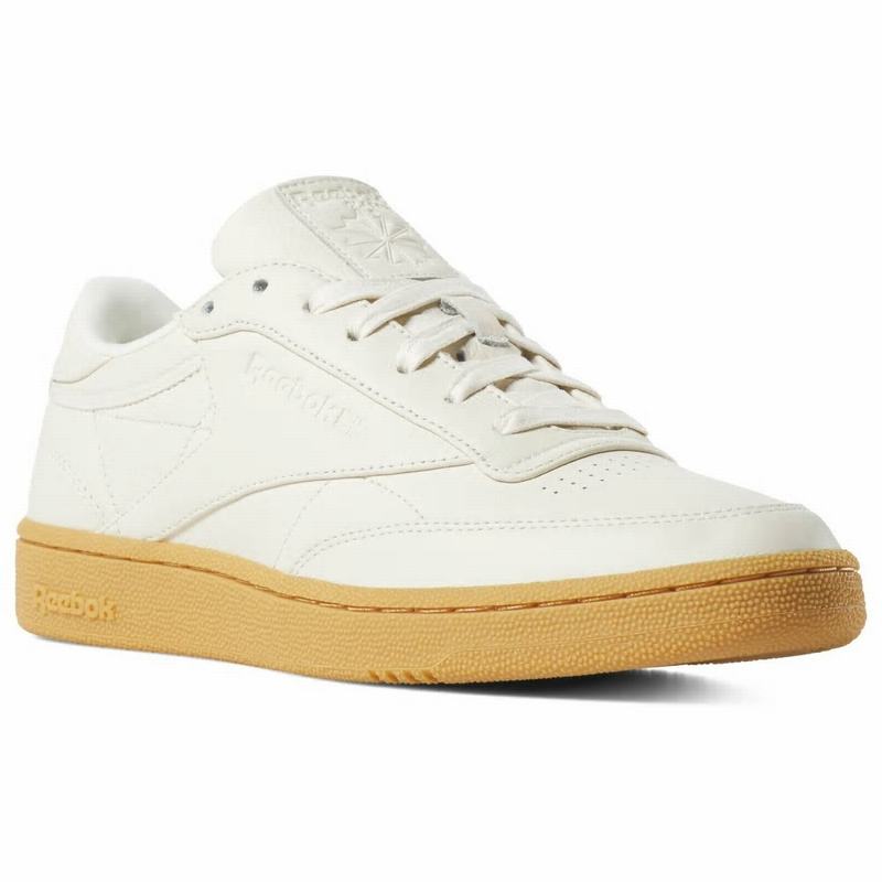 Tenisi Reebok Club C 85 Barbati Albi Romania VC5803MW